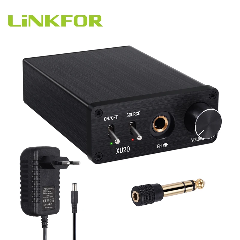 LiNKFOR DAC конвертер с усилителем для наушников цифровой аналоговый аудио 192 кГц