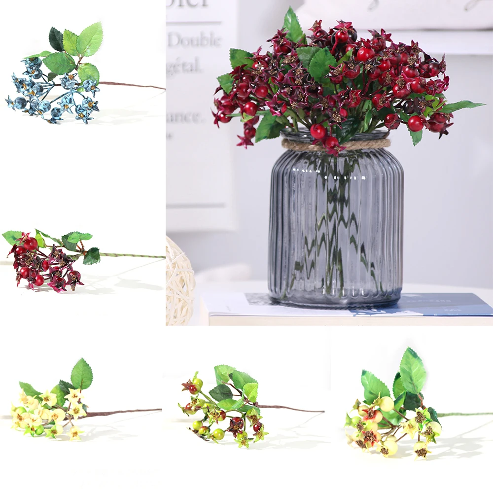 5 шт. искусственный гранат имитация ягод фрукты маленькое поддельное растение