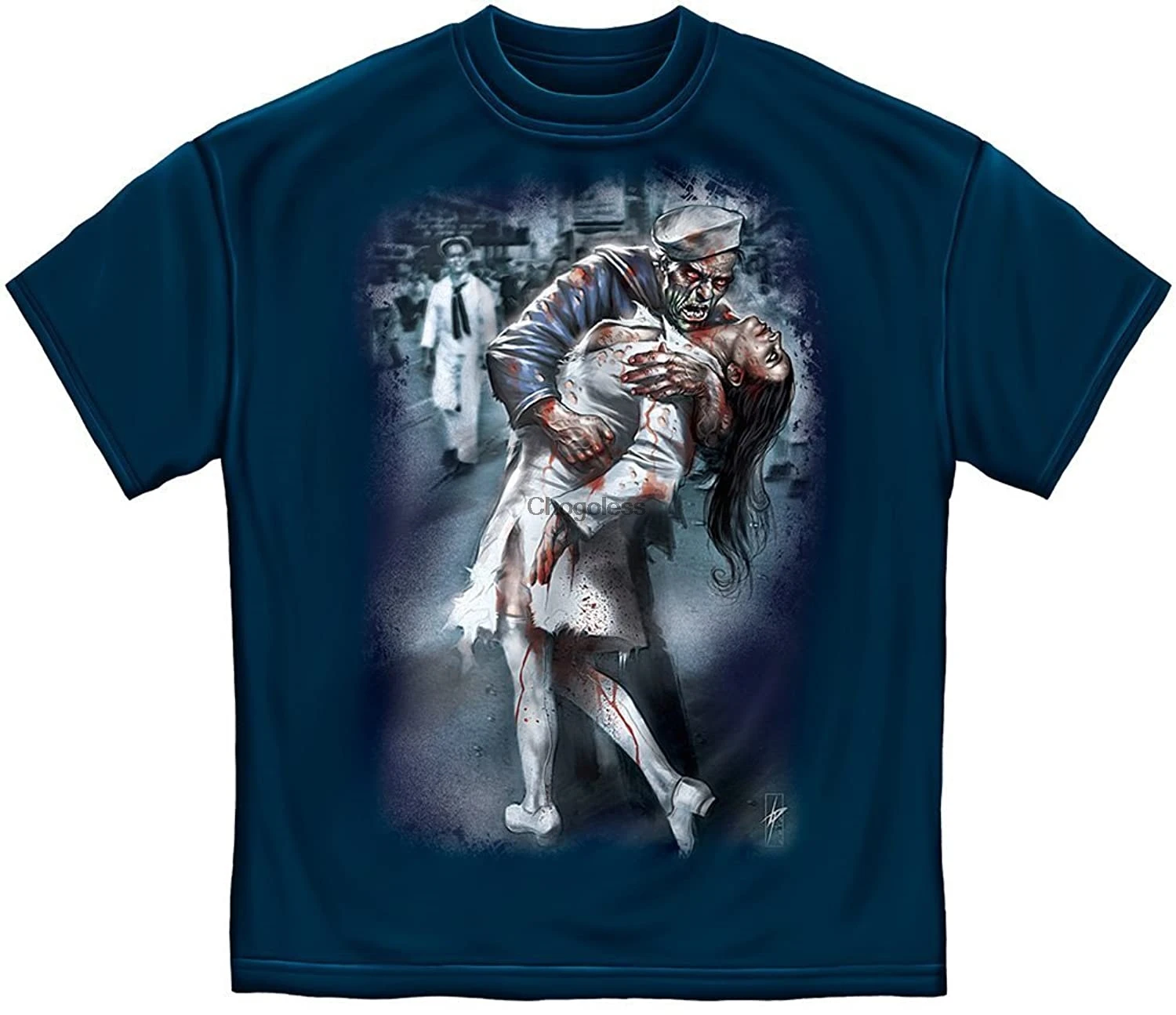 

Erazor Bits T-Shirt Zombie Navy Welcome Home Navy