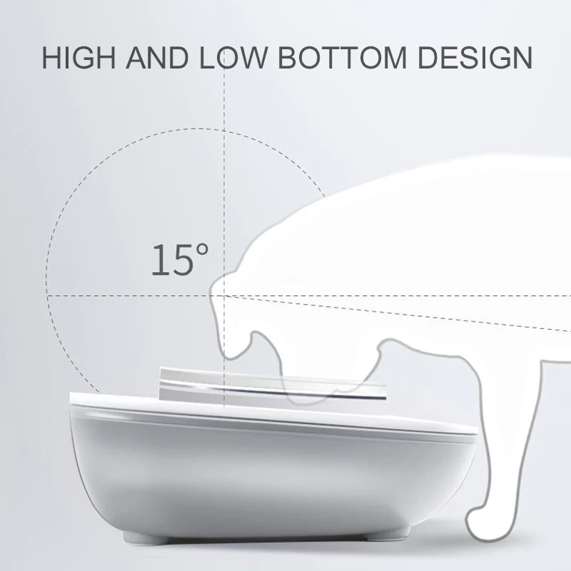 Миска для кошек 15 градусов наклонное основание без стресса кормушки и воды с