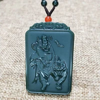 natural hetian jade chinese celestial master na fu pendant to drive away evil and bless peace can be worn by both men wome
