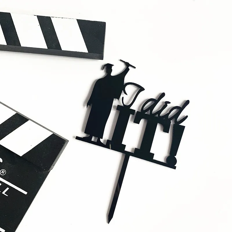 Персонализированные Выпускной кекс Toppers градация украшения 2020 вставка для торта