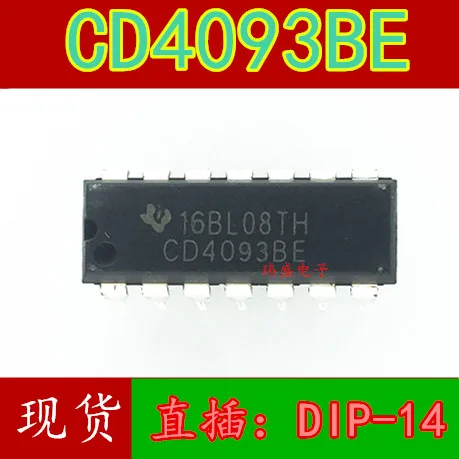 

10pcs CD4093BE HEF4093 HCF4093 DIP-14 CD4093