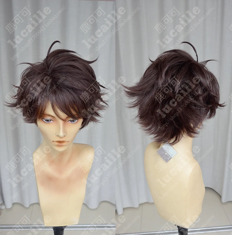 Haikyuu! Волейбол Toru Oikawa Toor короткий коричневый лоскутный многослойный Tooru