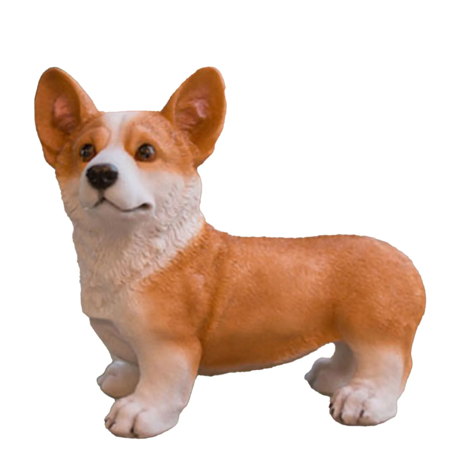 

Dog Sculptures Ornaments Resin for Home Terrace Lawn Outdoor Decoration _WK