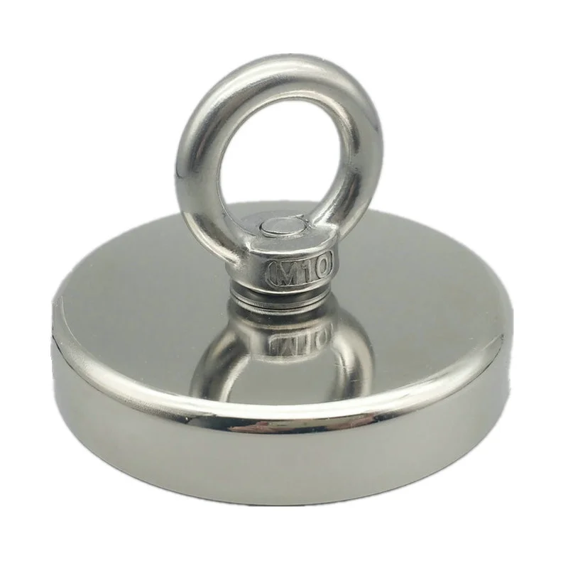 

Lathed Magnetic Cup Diameter 120mm with Stainless Steel Ring 400kg Pulling Strong Holding NdFeB Magnets Fishing Magnetics