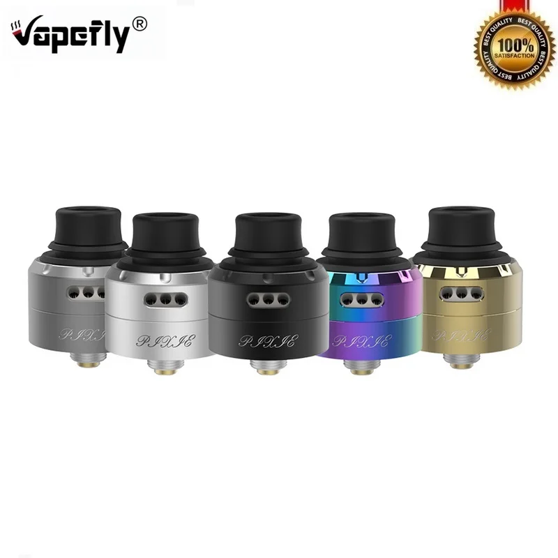 Оригинальный бак Vapefly Pixie RDA с одной катушкой 22 мм испаритель Vape 510 нить для Squonk Mod VS