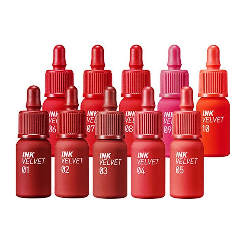 

2022new makeup PERIPERA Ink The Velvet (AD) 4g 10 Color Liquid Lipstick Matte Makeup Waterproof Tint Long Lasting Lip Gloss