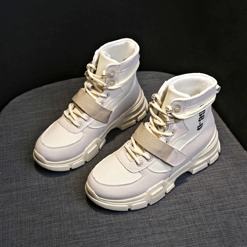 Fujin/теплые ботиночки на платформе Прямая поставка Цвет бежевый черный Удобная