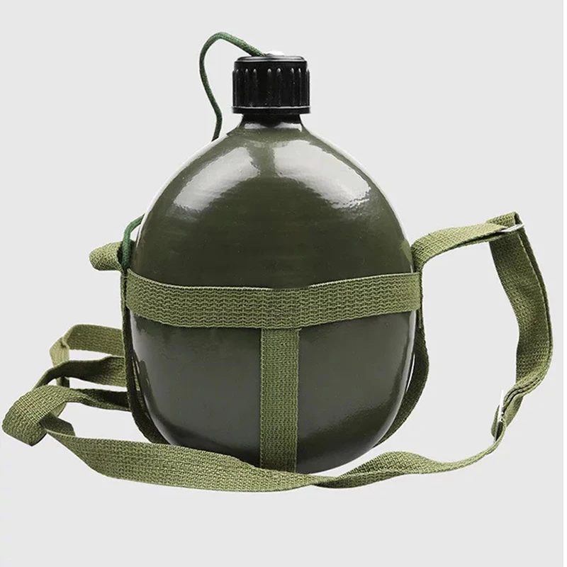 1/3L Алюминий чайник на открытом воздухе Портативный студентов Военная Униформа