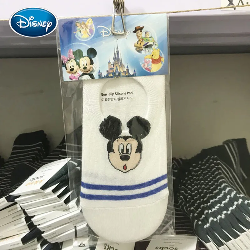 Disney короткие носки с рисунками на складе Силиконовое противоскользящее покрытие