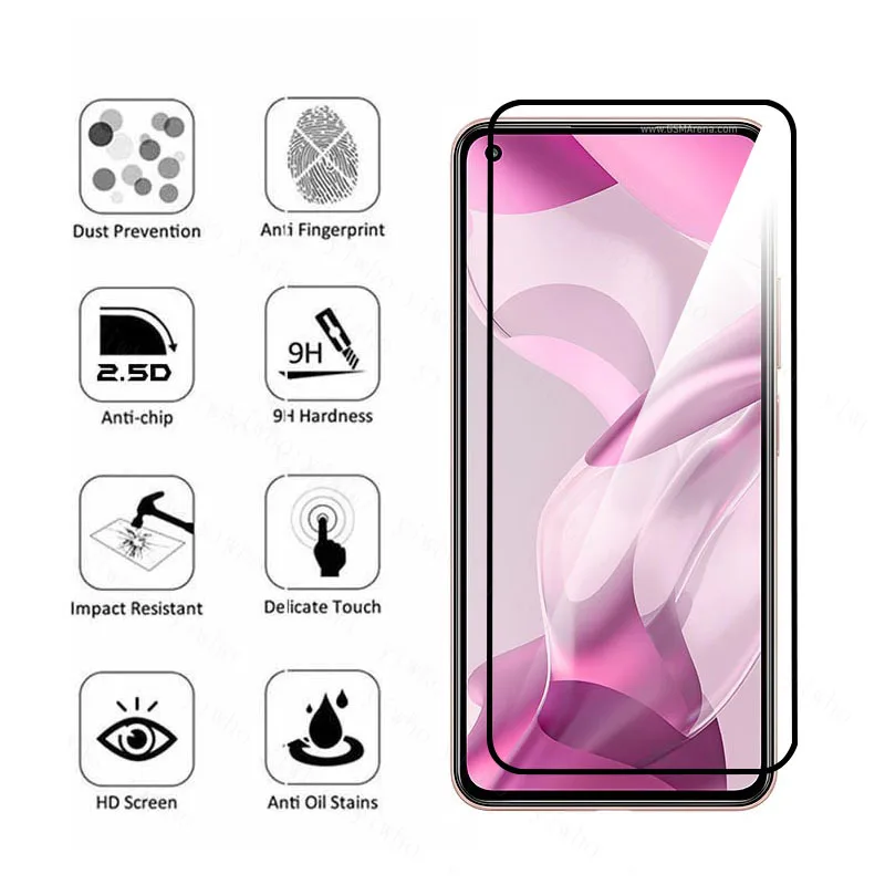 full cover glass for xiaomi mi 11 lite 5g ne glass for mi 11 lite 5g ne glass screen protector for mi 11 lite 5g ne lens glass free global shipping