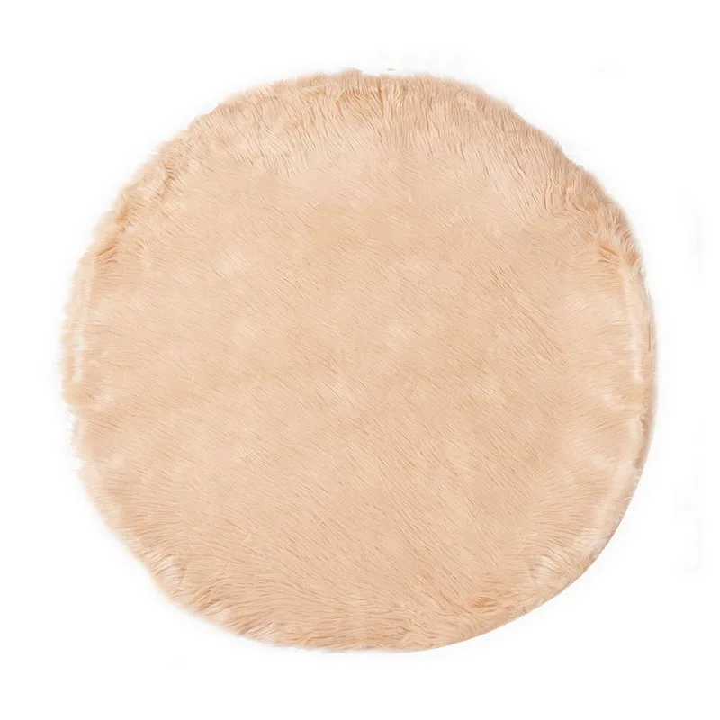 Fur Artificial Washable Bedroom Faux Mat Sheepskin Plain Fluffy Rugs Hairy Carpet Living Room Bedroom Rugs