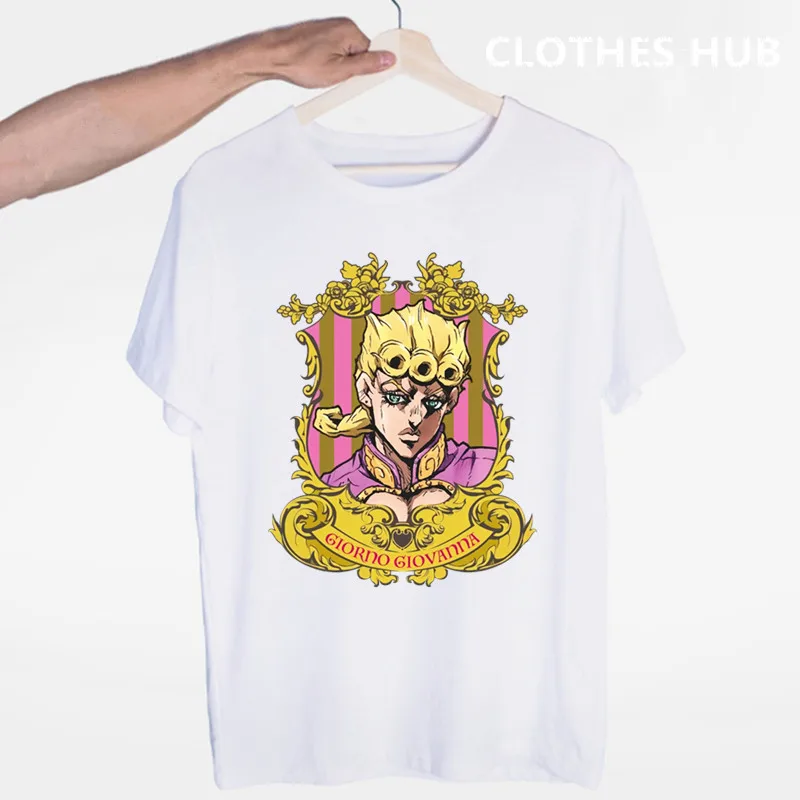 JoJo необычные приключения, забавные футболки для мужчин/женщин, японская футболка с аниме-принтом, повседневная футболка Jojo, хип-хоп топы, футболки для мужчин/женщин