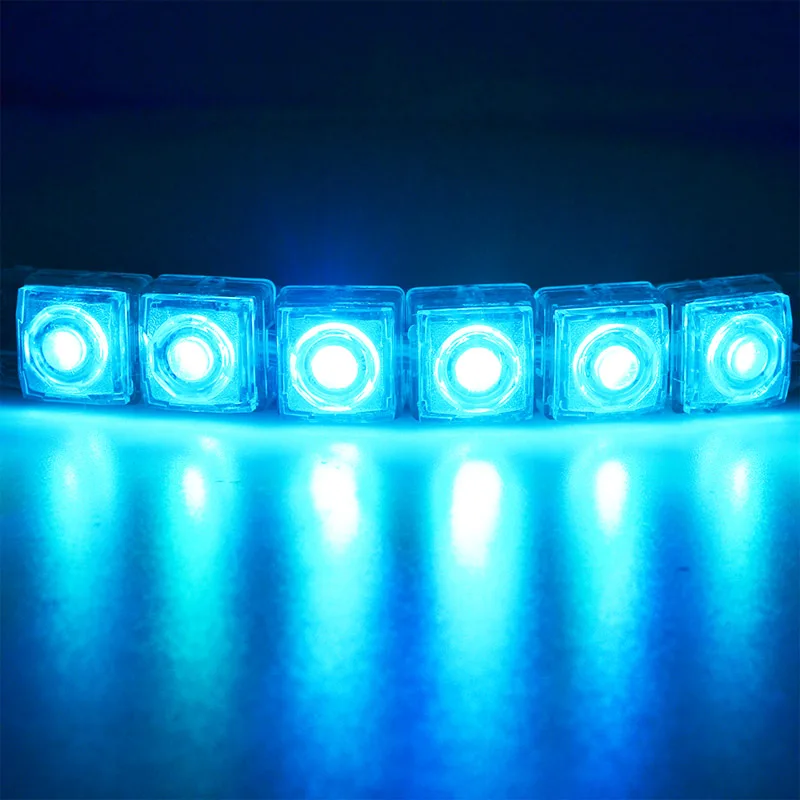 Crystal Blue 1X гибкий 6/9/10/12 Светодиодный s COB DRL Противотуманные Автомобильная Противо-Туманная светильник отрегулировать IP67 Водонепроницаемый лампа высокой яркости стайлинга автомобилей Светодиодный AC/DC 12V - Цвет: Crystal Blue