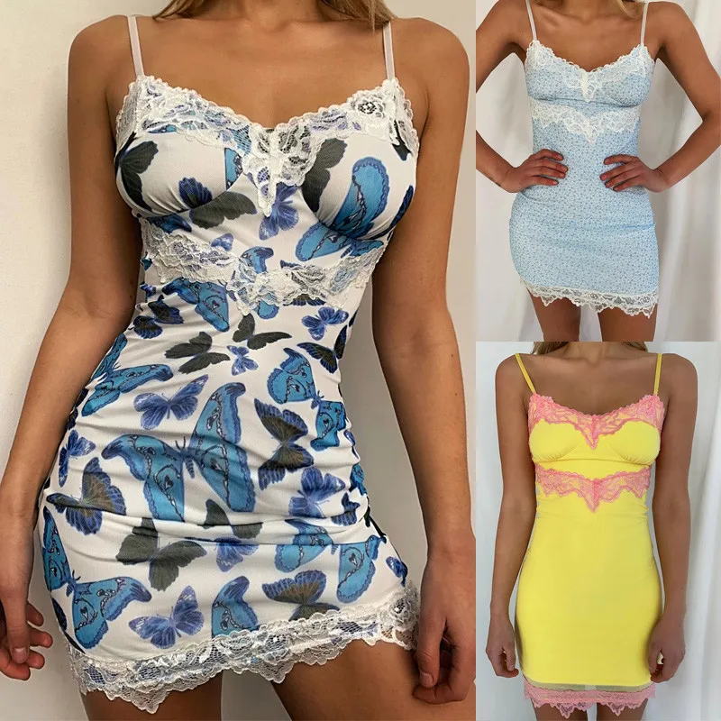 Платье женское летнее 2020 повседневное сексуальное вечернее тонкое с принтом