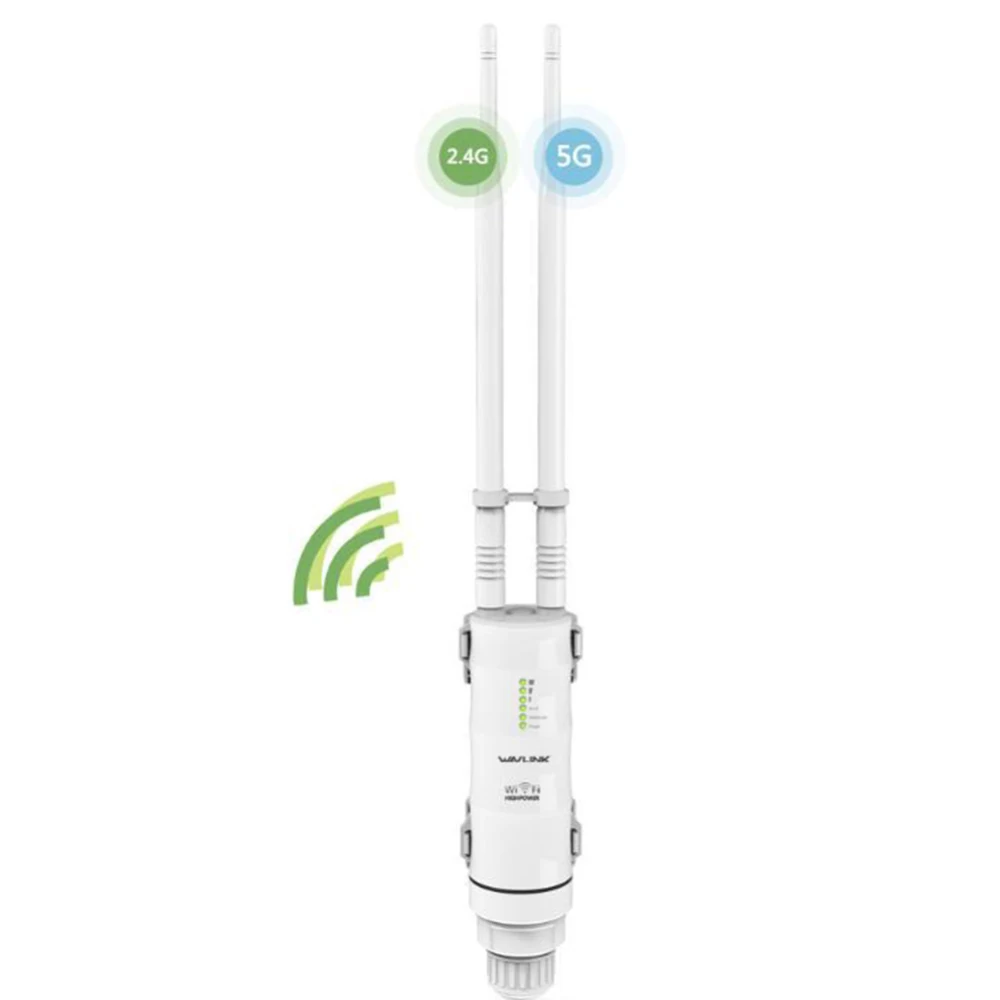 AC600 мощный уличный Wi-Fi роутер/точка доступа/CPE/WISP Беспроводной Wi-Fi ретранслятор двойной Dand 2,4/5 ГГц 12dBi антенна POE