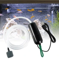 mini portable oxygen pump usb powered 5v 1w mute energy saving aquarium fish tank air pump oxygen bubbler with air stone