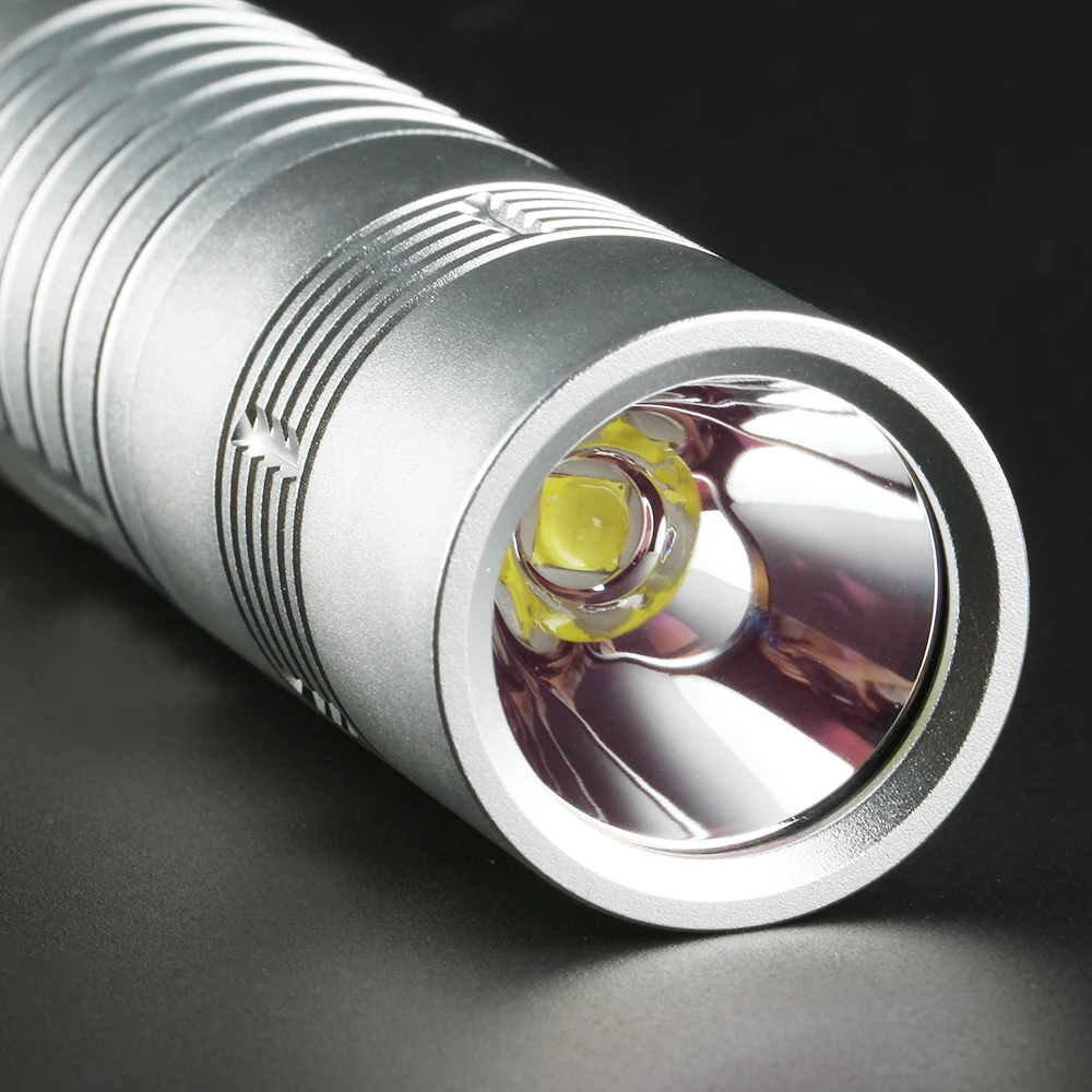 Светодиодный фонарик Convoy S11 Cree XHP50.2 серебристый фонарь для лагеря Рабочий 18650 26650