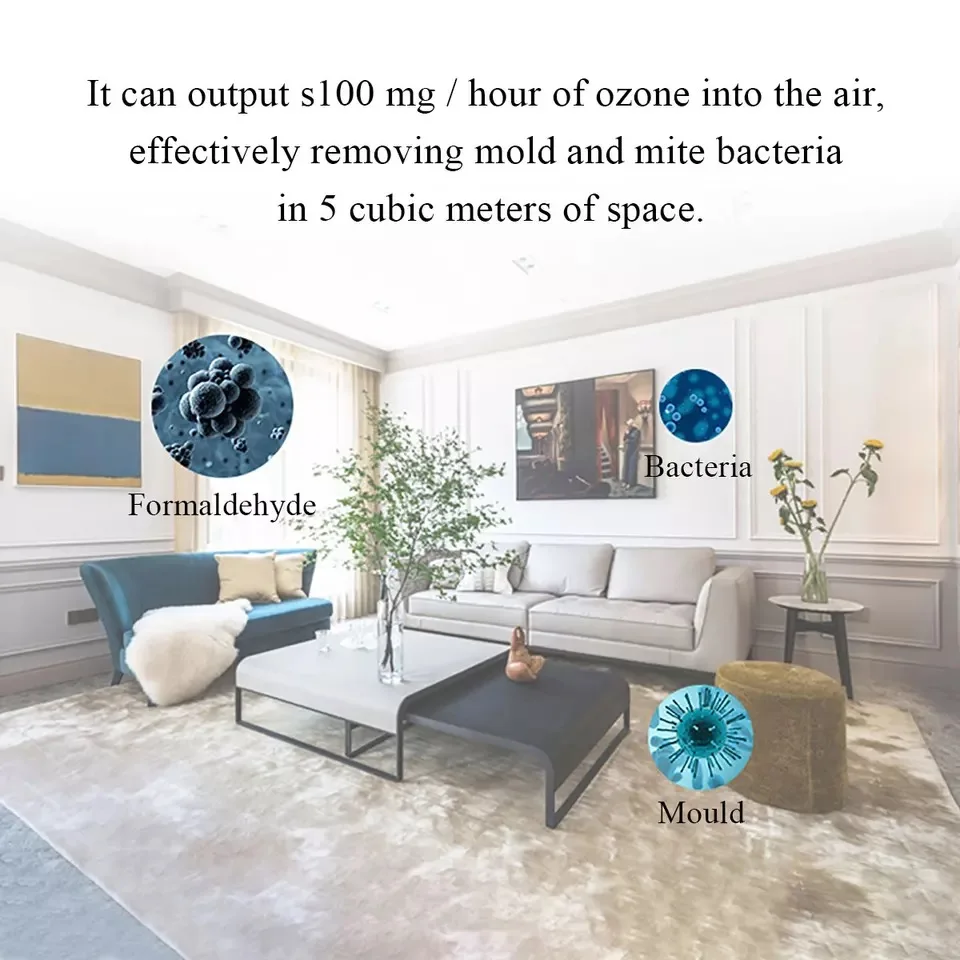 

DC5V Ozone Generator Negative Ion Air Purifier USB Charging For Toilet Pet Room Deodorizers
