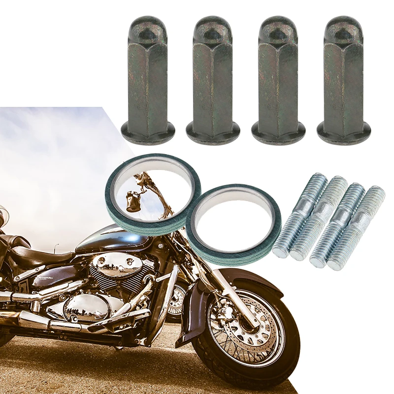 Выхлопные штифты прокладка гайки комплект для GY6 50/70/90/110/125/150cc Скутер ATV Картинг