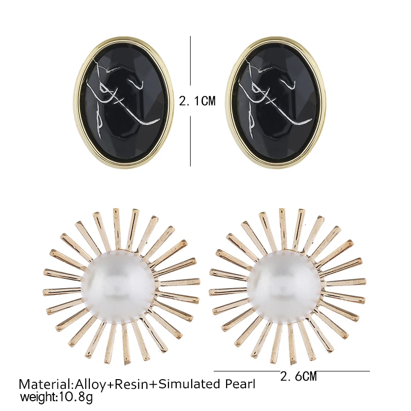 2 пары серьги со шпилькой для Для женщин богемные ювелирные изделия Винтаж
