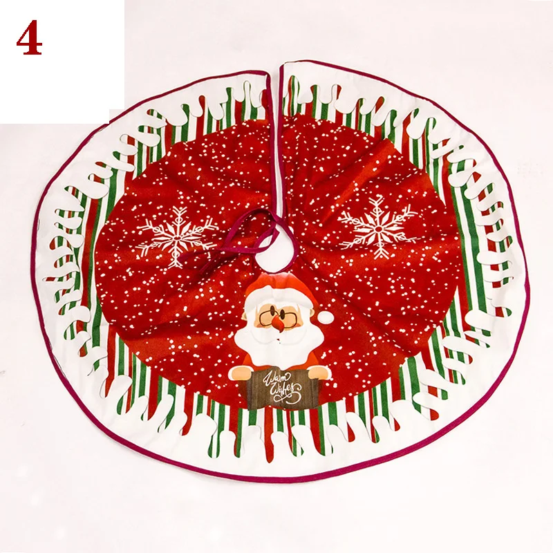 Pattern 4 Длинная белая плюшевая юбка с елкой, юбки с мехом, много стильных ковров, Рождественское украшение для дома, юбки с елкой - Цвет: Pattern 4