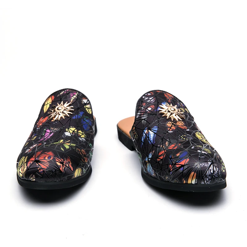 Шлепанцы Мужские дышащие на плоской подошве сланцы пушистые плюшевые сандалии