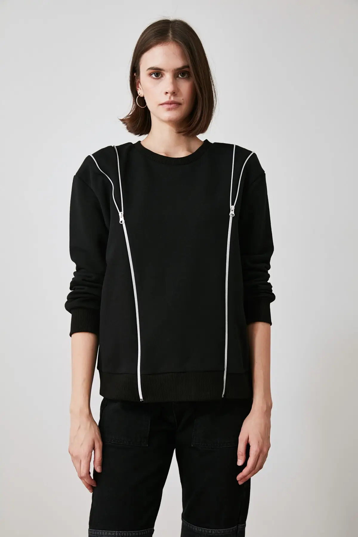 

Trendyol Zipper Knitted Sweatshirt TWOAW21SW0822