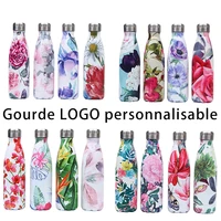 logo custom bottle for water thermos vacuum insulated cup double wall travel drinkware sports flask gourd bottle memorial gift