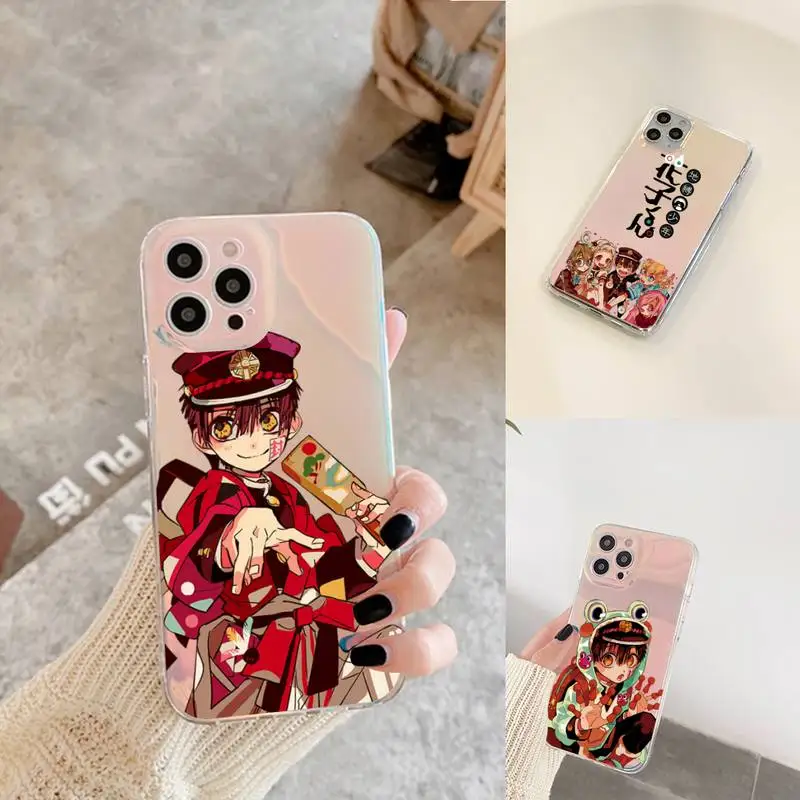 

Anime Toilet Bound Hanako Kun Phone Case for iPhone xiaomi redmi 7 8 9 11 12 10 S X XS XR MINI Pro Max Plus laser Transparent