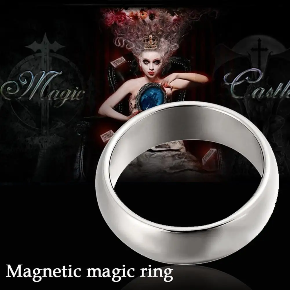 

18/19/20/21mm Mini Magnetic Toy Magic Ring Finger Trick Prop Magician Supply