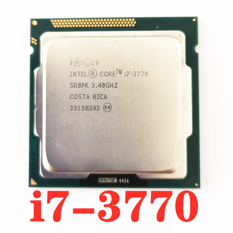 Б/у оригинальный процессор Intel Core i7 3770 3 4 ГГц 8 м 5.0GT/s LGA 1155 SR0PK|Процессоры| |