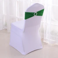 25pc spandex wedding chair sashes lycra chair band stretch for chair covers band decoration party dinner banquet sash 20 colors