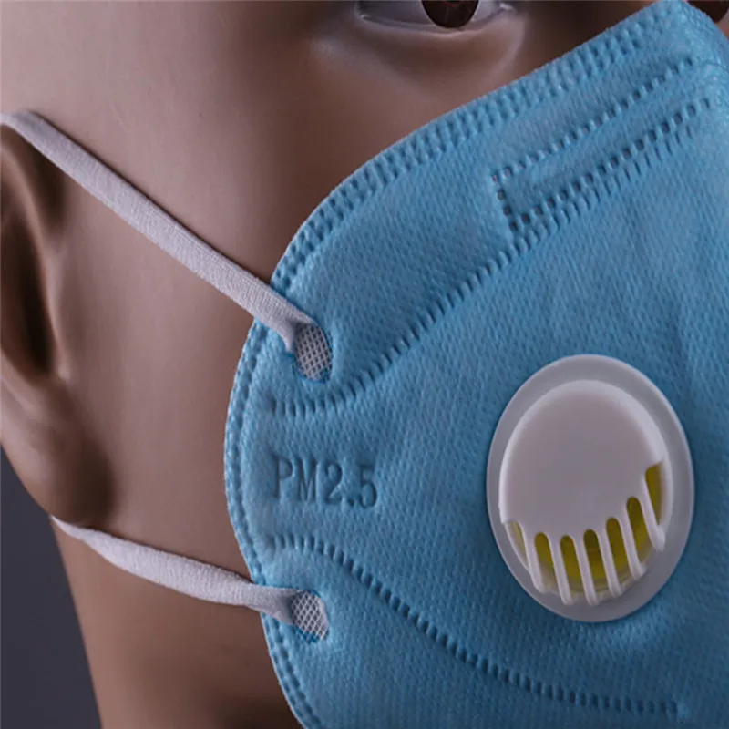 PM2.5 анти-хлопковая Дымчатая Маска дыхательный клапан Анти-пыль рот маска фильтр с активированным углем респиратор рот Муфельная маска лицо
