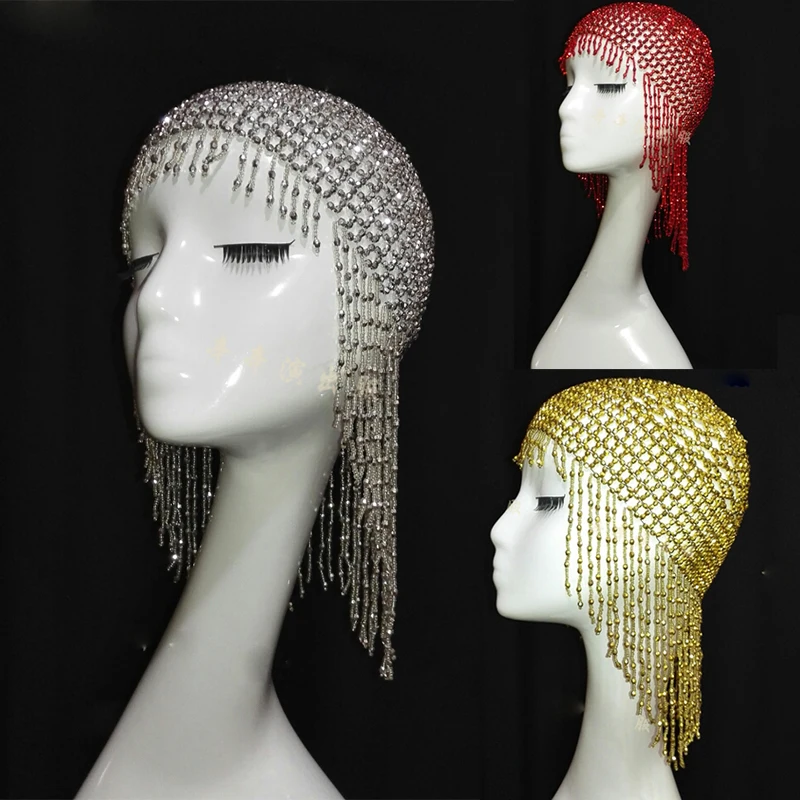 Современный головной убор шляпа с кисточкой 4 цвета|Танцевальный костюм для