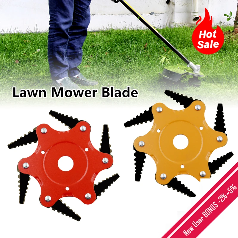 Садовые инструменты 6 стальных пилок садовая газонокосилка лезвие марганцевая