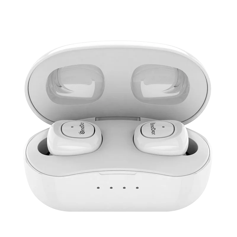 Белый TWS беспроводные портативные мини наушники OneDer W13 bluetooth наушники с зарядным чехлом туры беспроводные наушники - Цвет: Белый