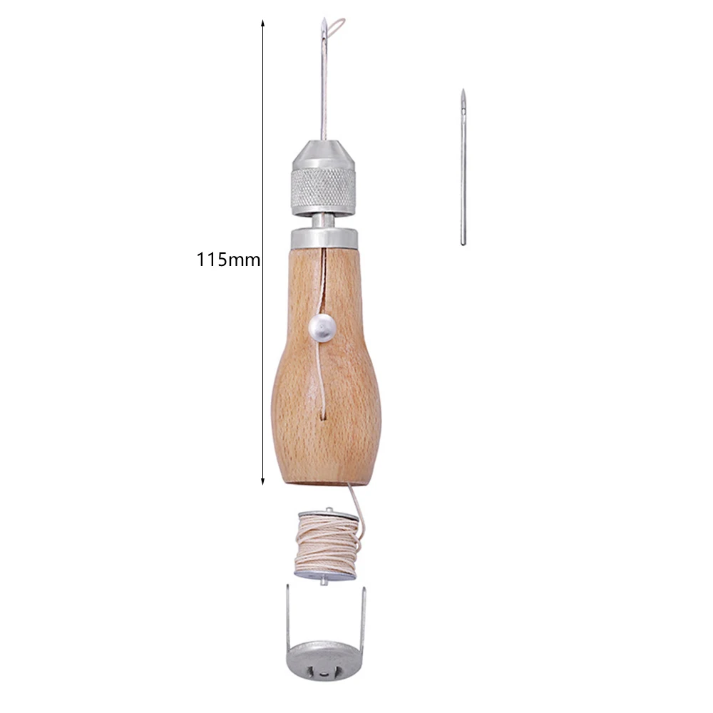 

Sewing Awl Kit Set Stitcher Sewing Awl Leather Craft Awl with Needles for Shoes Bags Hole Hook DIY Handmade Leather Craft Tool