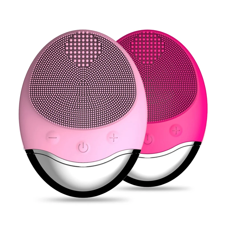 Беспроводная Индукционная вибрационная Массажная Очищающая щетка для лица