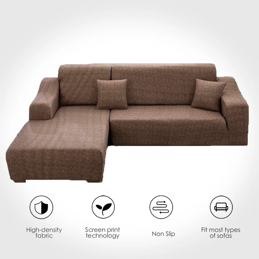 

L Shaped Sofa Cover Stretch Sofa Covers for Living Room Elastic Corner Couch Cover housse de canape angle