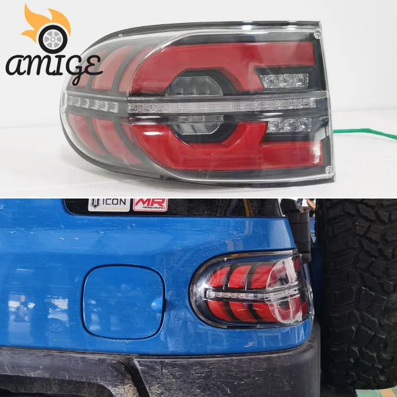 

Car LED Taillight For Toyota FJ Cruiser 2007 - 2020 Auto Rear Running Light + Brake Lamp + Dynamic Turn Signal Tail Lights