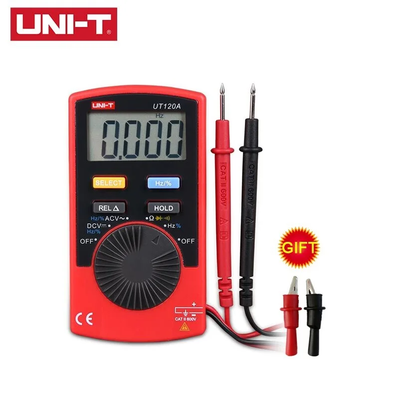 Ручной цифровой мультиметр UNI T UT120A UT120B UT120C дисплей 4000 отсчетов автоматический