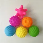 Детские сенсорные игрушечные шарики, мягкие резиновые шарики, детские тактильные тренировочные текстурные звучащие массажные игрушки для детей