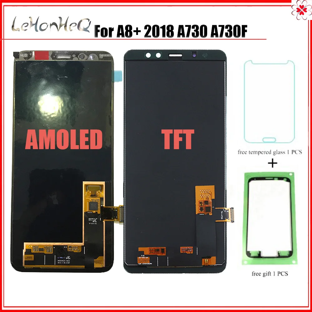 ЖК-дисплей с сенсорным экраном и дигитайзером в сборе для Samsung Galaxy A8 + 2018 Plus A730 A730F |