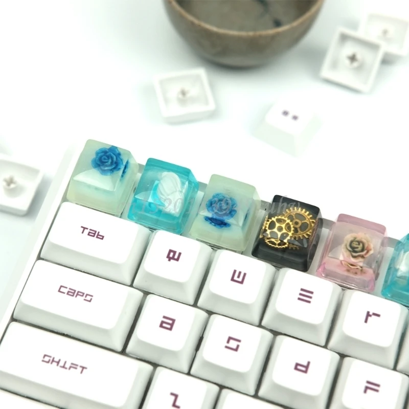 

Resin Keycap Key Cap Mechanical Keyboard KeyCaps for Cherry MX Keyboard Decorate Office School