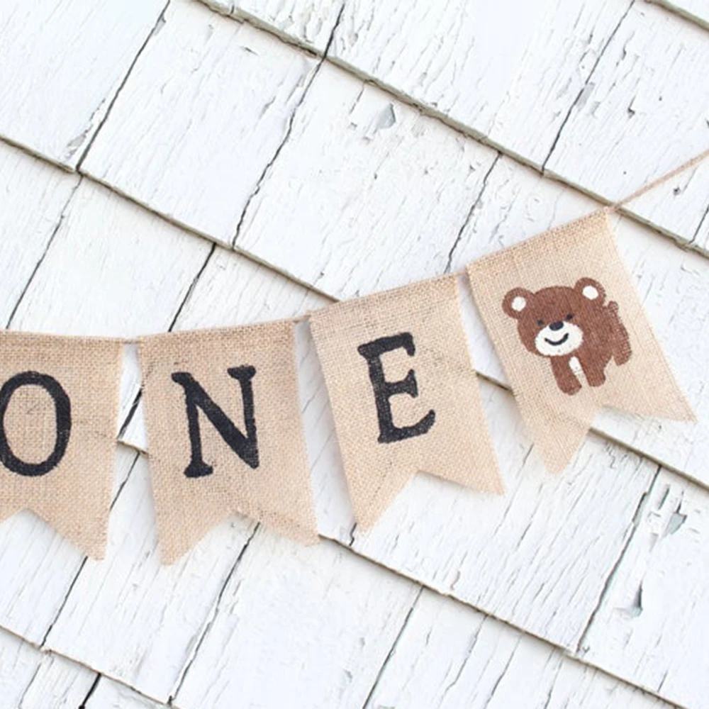

Wild One Burlap Banner,Woodland Wild One Birthday Party,Woodland First Birthday Banner, Wild One Birthday Boy Decorations