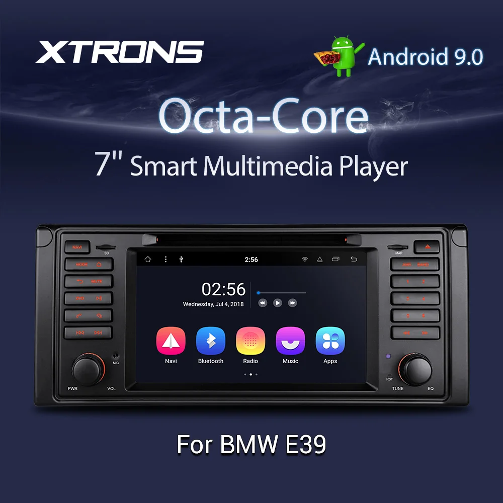 XTRONS 7 &quotAndroid 9 0 автомобильный стерео радио dvd плеер gps навигация OBD DAB DVR для BMW E39 1995