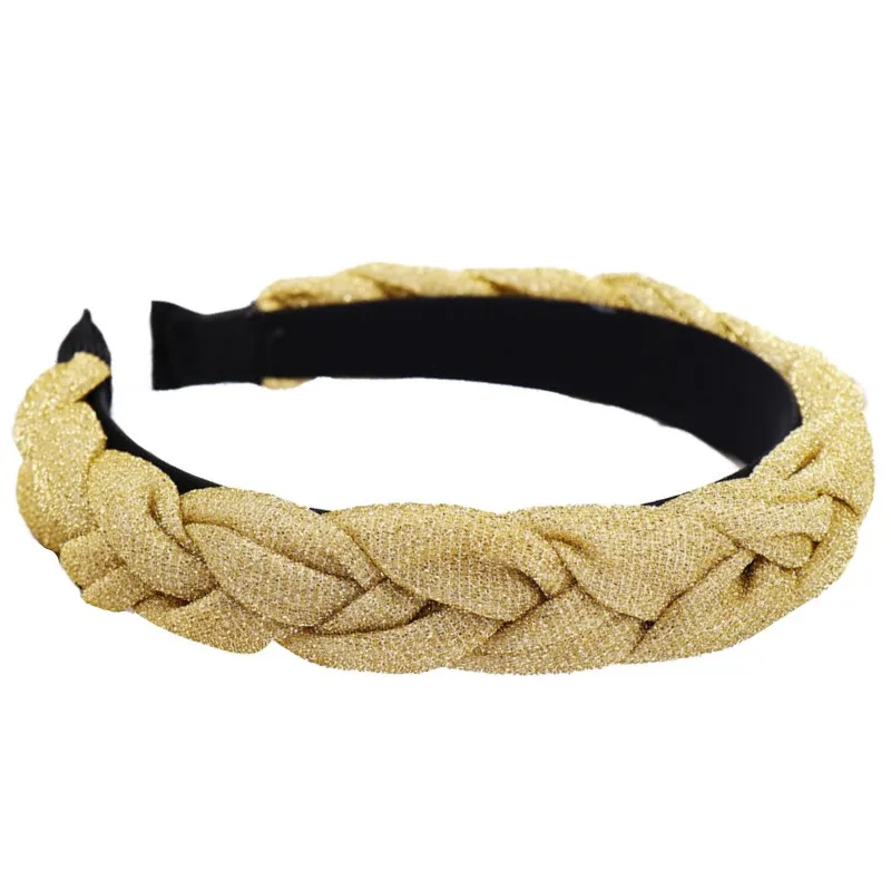 Fioday блестящая ткань твист украшение для волос женский головной убор девочек