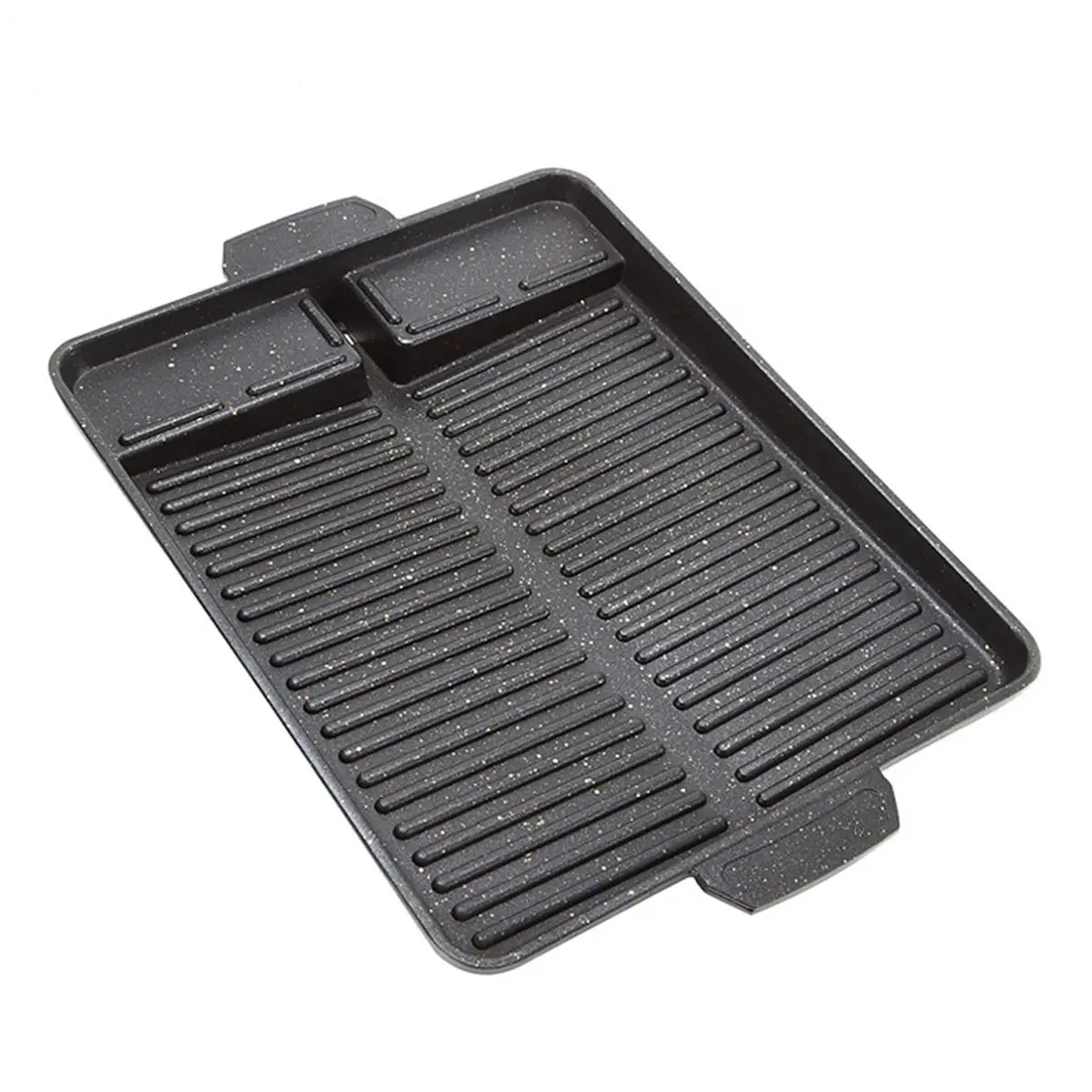 

Korean BBQ Grill Pan Non-Stick Smokeless Charcoal Grill Plate for Butane Gas Stove Party Picnic Terrace Beach Barbecue Tray